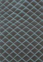Subtle repeating diamond grid forms an abstract and minimal background pattern. Seamless tile texture provides vast copy space for design projects, light, design, surface