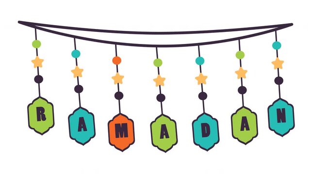 Decorative Ramadan Banner Celebration