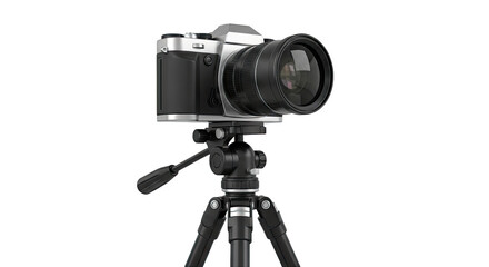 Retro DSLR Camera on a Tripod