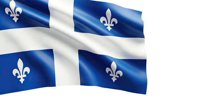 Quebec Flag Waving
