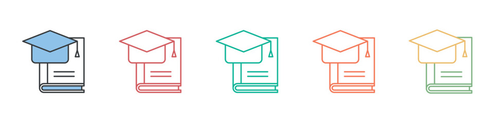 Education Icon Set Multiple Style Collection  © Faizal