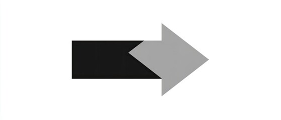 Black and Gray Arrow Pointing Right