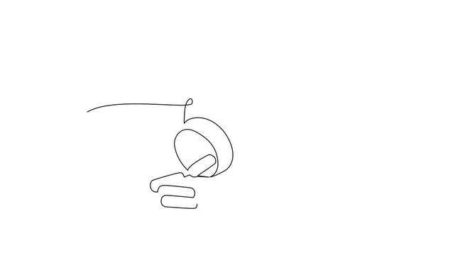 Medicine Supply Without Power. Preparation for 7 days without electricity Concept. Single line draw design Video 4k. Footage graphic illustration