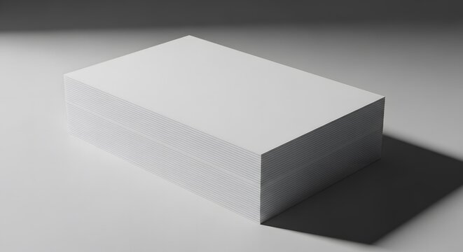 Minimal Flat Lay Business Card Mockup on Neutral Background