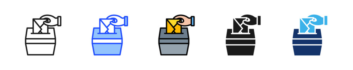 Voting Hand Icon Collection With Multiple Styles