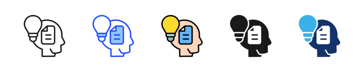 Fototapeta premium Political Awareness Icon Collection With Multiple Styles
