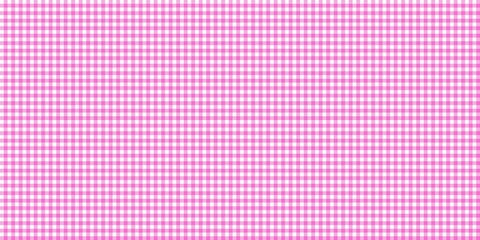 Seamless pink and white gingham pattern background. Classic checkered fabric texture for picnic, fashion, and baby shower designs. Pink classic gingham aesthetic backdrop.