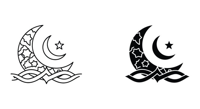 Crescent Moon and Star Mask Designs