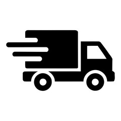Full speed express delivery truck logo
