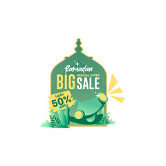 islamic background ramadan  sale vector 