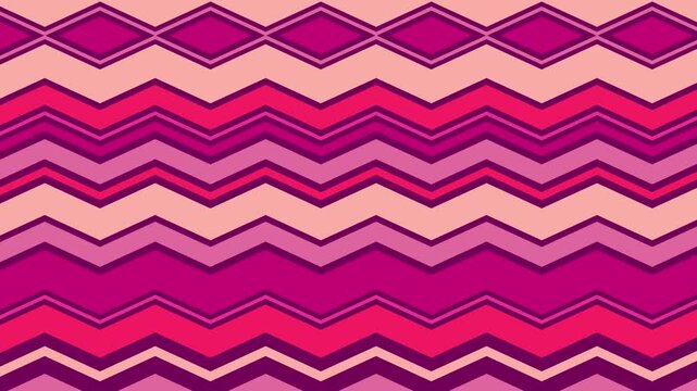 Abstract seamless chevron pattern in shades of magenta, pink, and purple for backgrounds