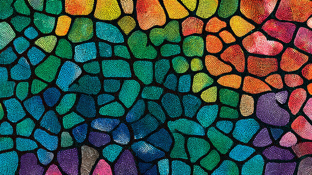 Vibrant Mosaic Abstract Background