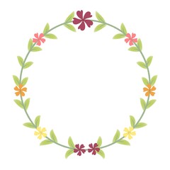 Obraz premium Colorfull flower frame