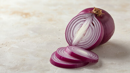 Red Onion Rustic Food Stock Image