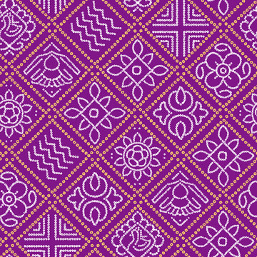 multicolor traditional textile bandhani design