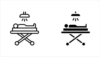 Operating room icon set. surgery room thin line icon, vector illustration on white background