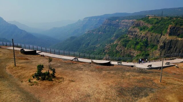 Ariel view of kavlesad view point scenic valley 