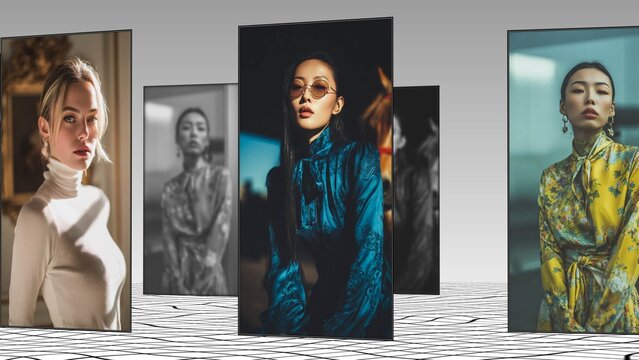 Luxury Fashion Editorial Carousel Media Display