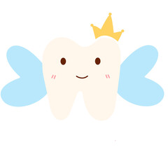 dental, tooth, teeth, smile, cute, cartoon, character, fairy, angel, crown, kid, children, pediatric, clinic, care, hygiene,