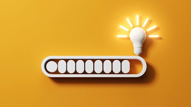 Illuminating Progress A Charging Battery Icon Representing an Idea or Solution