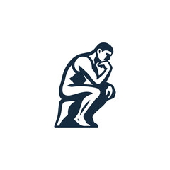 Fototapeta premium Thinker Philosopher Logo