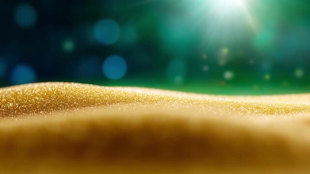 Golden Sand's Serenity: Soft waves of golden sand create a serene and inviting foreground, with a gentle touch of light and abstract hints in the background, this photo invites a sense of calmness.