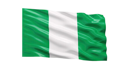 Obraz premium Nigerian Flag Waving