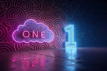 success word on blue background