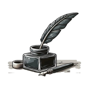 quill and inkwell