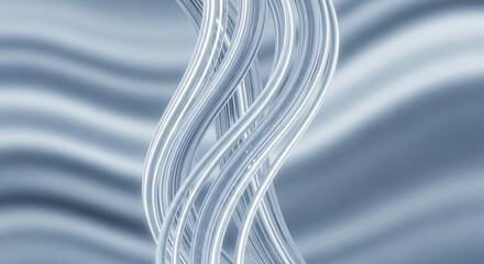 Elegant Silver Fluid Abstract Motion