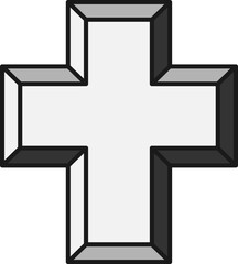 Obraz premium 십자가 모양