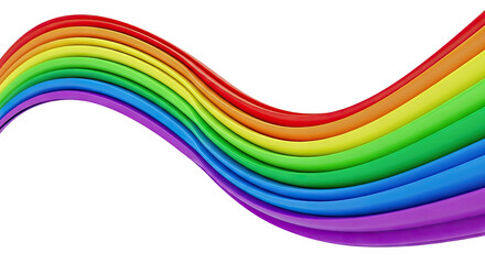 Abstract Rainbow Wave