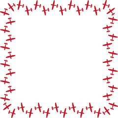 Obraz premium dark pink colored vector illustration frame design 