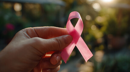 Pink Ribbon Breast Cancer Awareness Hope Support Health Campaign Charity