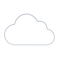 Fototapeta premium A 3d vector illustration of a cloud computing concept symbol representing a data server network and internet technology communication sign for business web information design