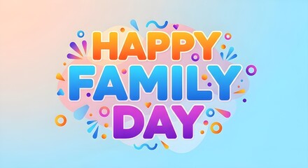 Obraz premium Happy family day celebrations with loved ones