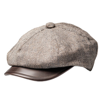 Newsboy Cap isolated on transparent background. PNG