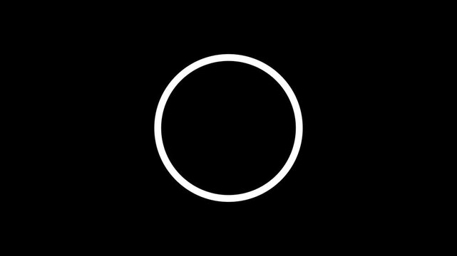 Bold white 321 GO! inside circle on transparent background,