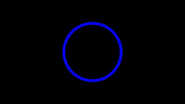 Bold white 321 GO! inside circle on transparent background,