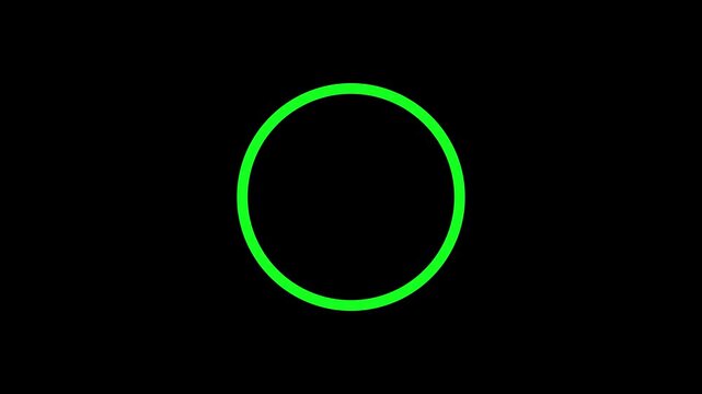 Bold white 321 GO! inside circle on transparent background,