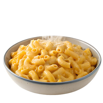Mac & cheese isolated on transparent background