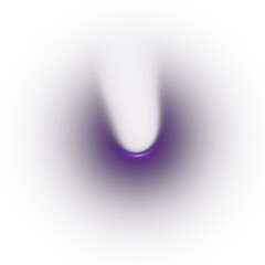 Soft Drop Shadow Overlay with Purple Glow for Floating Object and Minimal Background