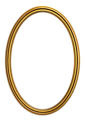 Oval gold picture frame (3)