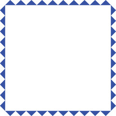 dark blue colored triangle border vector frame design