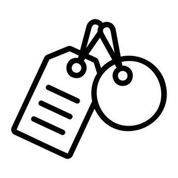 Black friday sale labe Line Icon