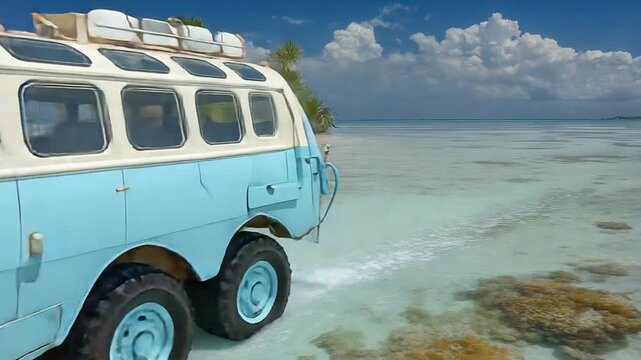 car in the desert