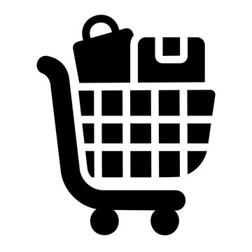 shooping cart full Solid icon