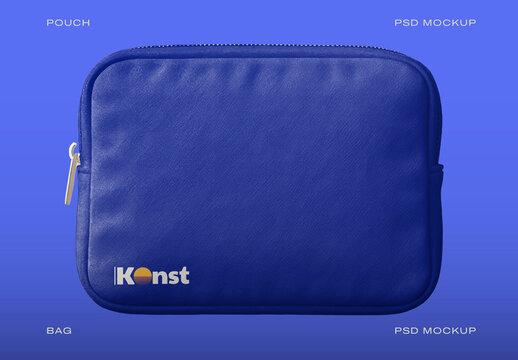 Blue Pouch PSD Mockup Design