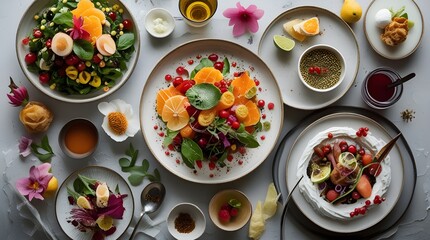 easter eggs with flowers