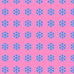 colorful pattern with blue snowflakes
